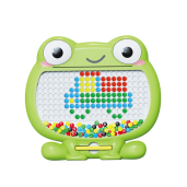 Cartoon Frog Colors Beads Puzzle Gam
