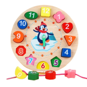 Animal Wooden Digital Time Clock Toy