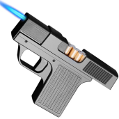 Windproof Plastic Pistol Shape Lighter