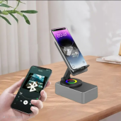 3-in-1 Bluetooth Speaker Phone Stand with Power Bank