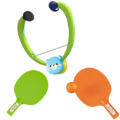 Hanging Plastic Table Tennis Bat Toys Set