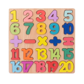 Wooden Board Alphabet Number Kids