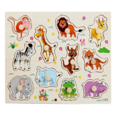 Wooden Animals Pin Puzzle