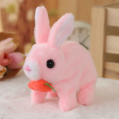 Children's Toys Plush Electric Rabbit Whaite