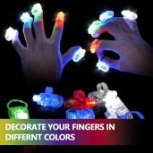 10 Ps Children's Luminous Toy LED Finger Flashlight