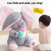 2 in1-Interactive Singing Elephant Baby Toy