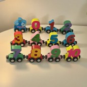 Education Montessori Magnetic Wooden Classic Train