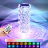 Remote Control Rose Crystal Lamp