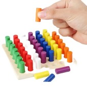 Educational Wooden Colour Sorting Stack