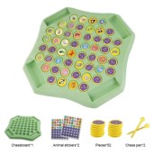 Flip Chess Memory Game Animal Fruit Learning Toy