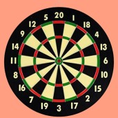 Double Faced Wooden dartboard
