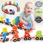 Wooden Digital Train Set 12 pcs