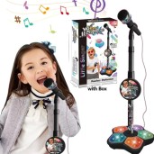 Kid Star Karaoke Microphone With Stand For Children