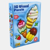 3D Visual Puzzle Ice Cream Theme 120 Pieces